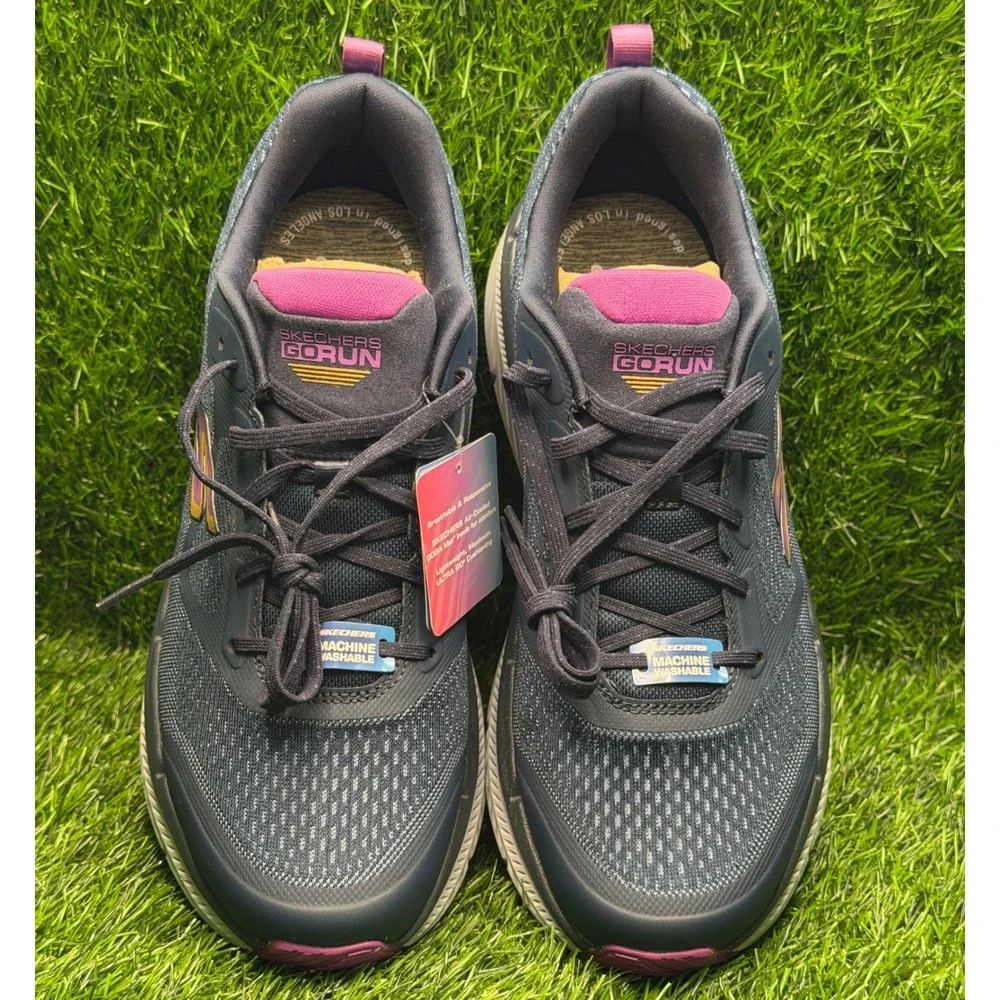 Skechers GOrun Max Cushioning Premier 2.0 Navy Purple Sneakers 129700 Womens 11